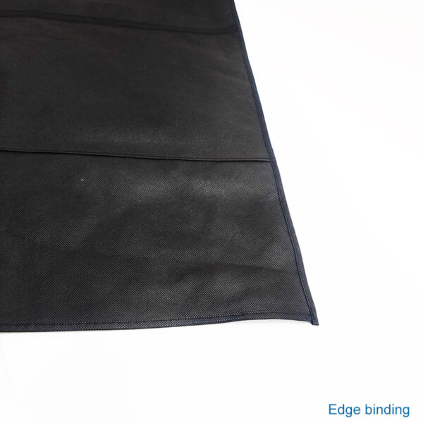 Customized printed black zipper pocket dust reusable non woven fabric wedding dress suit garment bag clothes cover - Image 3