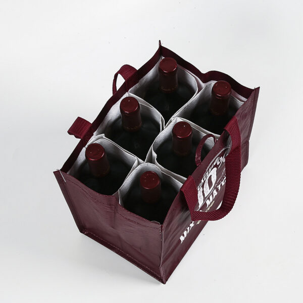 Top quality customized PP woven wine bag for travel - Image 2