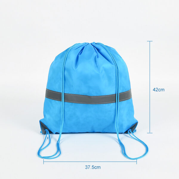 Washable reusable eco friendly soft sports gym travel drawstring bag - Image 2