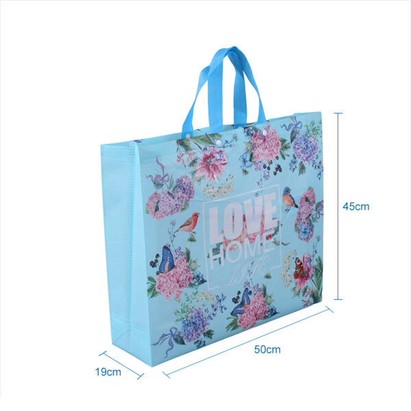 Hot sale high quality custom printed packaging ultrasonic welding laminated non woven bag - Image 2