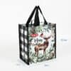Custom print eco friendly reusable PP woven gift shopping bag
