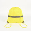 Durable custom pet fabric unisex yellow kid work drawstring bag