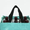 Gravure printing PP woven wine bottle carrier bag for wine