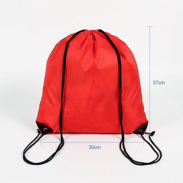 Factory price promotional custom logo red large organic PET packing drawstring bag - Image 2