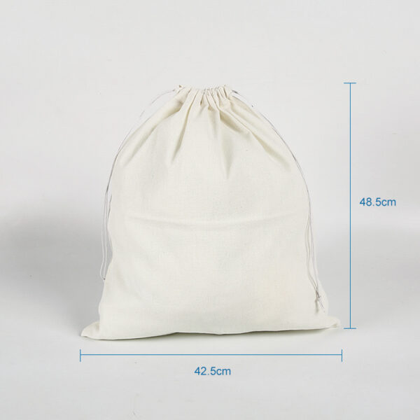 High quality dust large gift packaging eco friendly cotton drawstring bag - Image 2