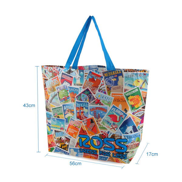 Wholesale high quality fashion laminated waterproof tote shopping bag - Image 2