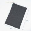 Wholesale eco friendly reusable mesh drawstring cotton black laundry bag