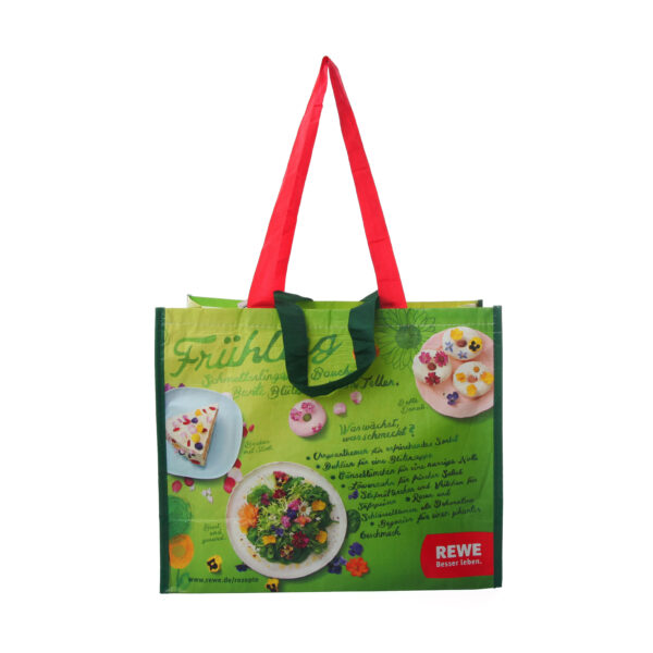 Hot selling recycle shopping grocery customized coloured tote bag with logo