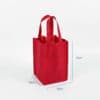 PET non woven bulk custom christmas wine carrier personalized tote reusable bottle gift bags