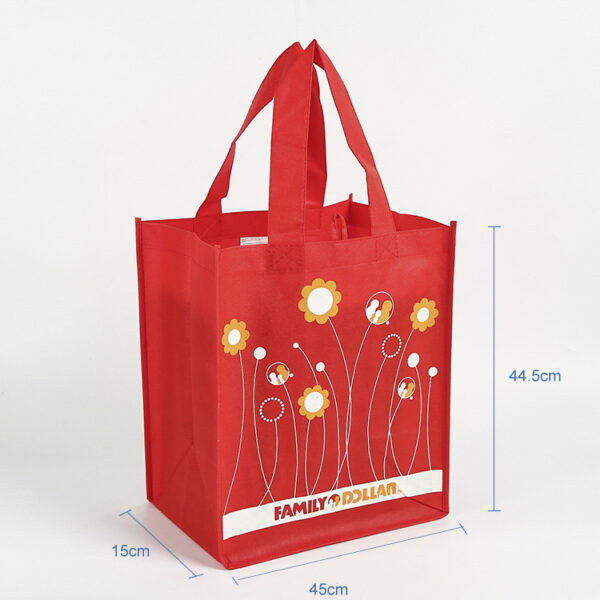 Wholesale business customised logo strong custom reusable shopping bag - Image 2