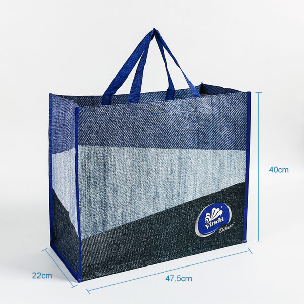 Wholesale custom PP woven reusable shopping bags with stuff bag - Image 3