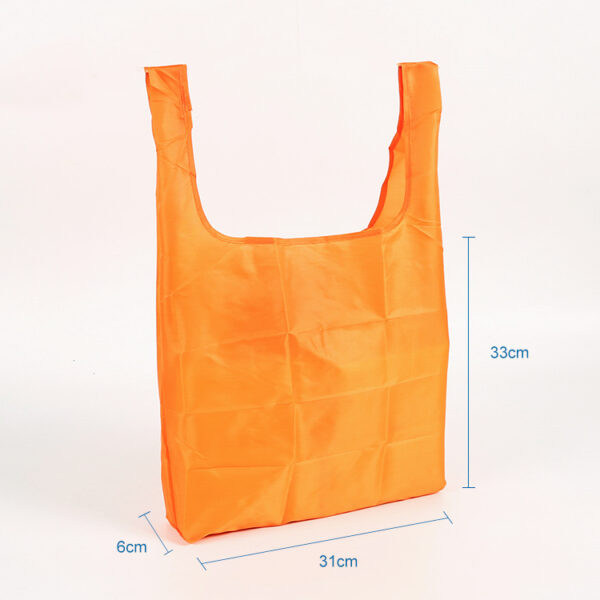 Eco friendly folding women shopping bag with pocket - Image 2