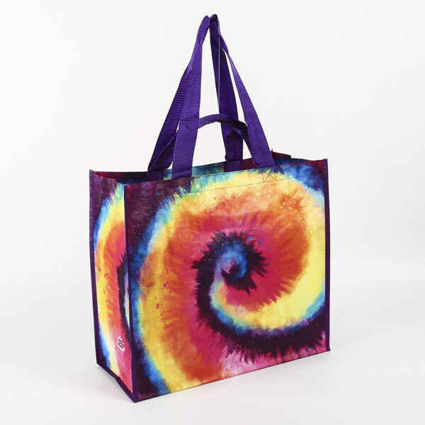 Wholesale PP woven reusable custom recycled fashion printed tote shopping beach bag