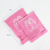 Wholesale custom pp non woven pink woman shoe drawstring dust bag