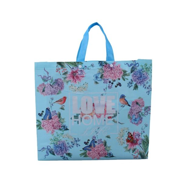 Hot sale high quality custom printed packaging ultrasonic welding laminated non woven bag