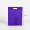 Custom eco-friendly portable die cut pp non woven handle bag
