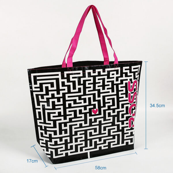 PP non woven oversized large outfitters tote shopping bags with custom printed logo - Image 3