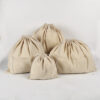 Custom small home cotton canvas dust drawstring bag