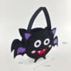 Children cute bat animal halloween felt material tote handle bag