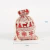 Wholesale custom eco friendly jute christmas gift drawstring wrapping bag