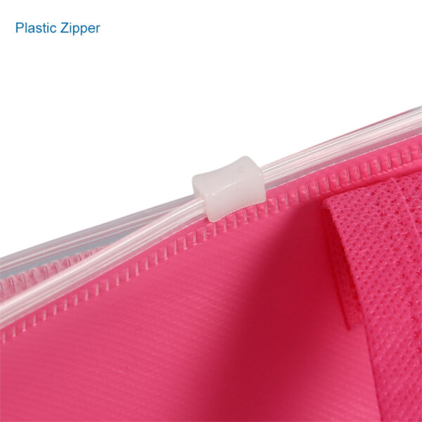 Custom wholesale pink reusable pp non woven beach tote bag - Image 4
