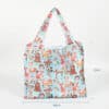 Eco friendly 190T PET travel duffle foldable low moq custom tote bag for women