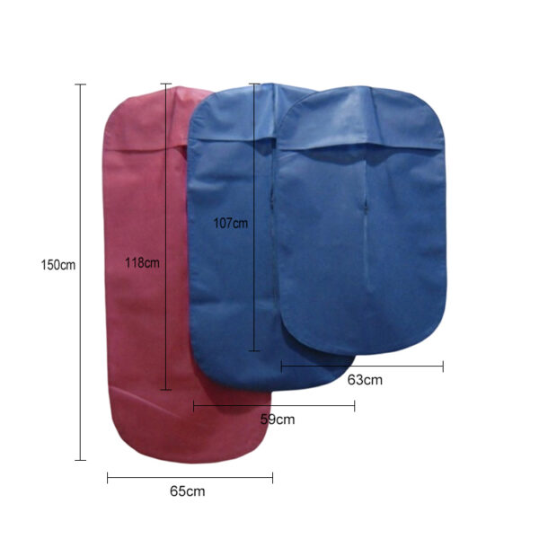 Custom dry cleaning mens children bridal wedding dress clothes suit cover garment bag with zipper - Image 2