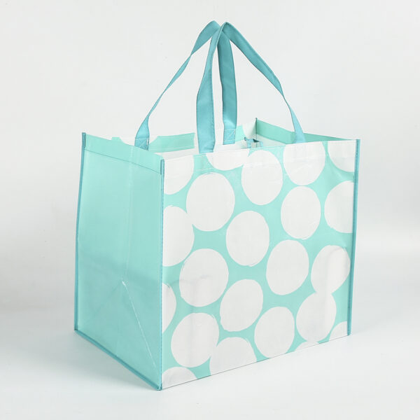 Custom reusable grocery eco friendly rpp non woven handled shopping bag