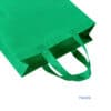Wholesale green reusable folding grocery nonwoven ultrasonic ecofriendly fabric tote bag