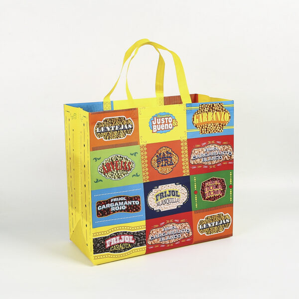 Wholesale custom eco friendly supermarket grocery laminated PP non woven reusable shopping ultrasonic tote bag