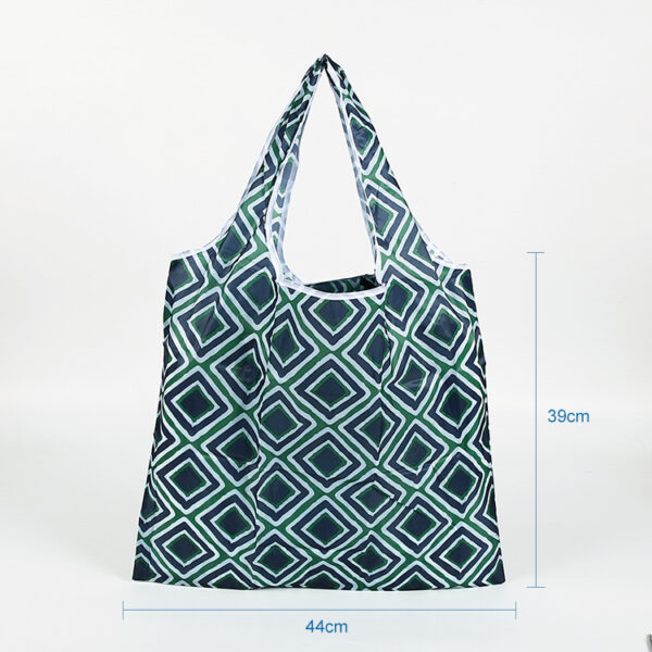 Foldable 190T PET eco friendly travel cloth tote bag - Image 3