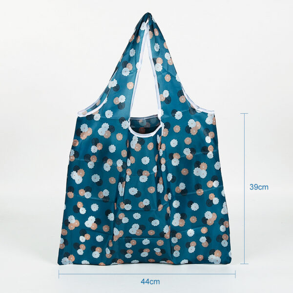 Eco friendly 190T PET foldable 45cm reusable grocery bag - Image 3