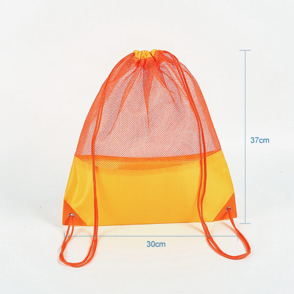 Eco friendly mesh hollow beach drawstring bags for women - Image 2