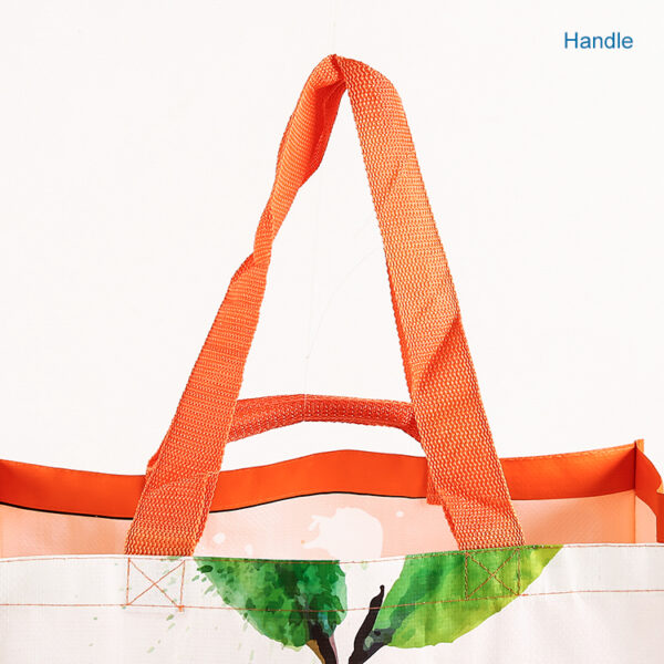 Eeusable  eco friendly PP woven men grocery shopping bag - Image 4