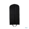 Customized printed black zipper pocket dust reusable non woven fabric wedding dress suit garment bag clothes cover