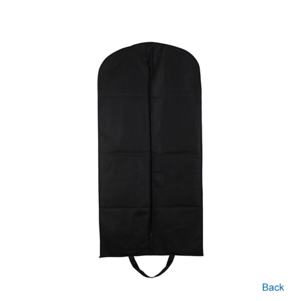 Customized printed black zipper pocket dust reusable non woven fabric wedding dress suit garment bag clothes cover - Image 2