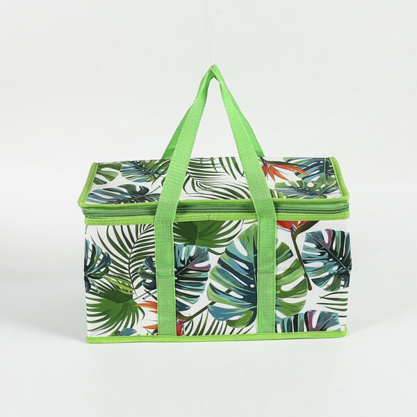 Custom pp non-woven aluminium film picnic cooler beach tote bag - Image 2