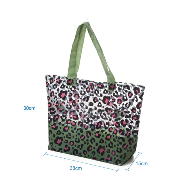 Factory sale one shoulder women print pvc reusable beach shopping bag handbag - Image 2