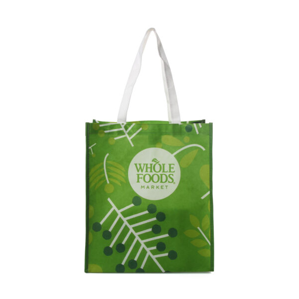 Factory price RPET non woven sublimation logo tote bags custom design