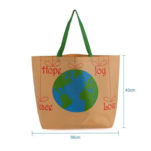 PP nonwoven reusable grocery recycled packaging shopping eco bag with custom print logo - Image 2