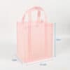 Wholesale custom pink PP non woven fabric shopping tote bags