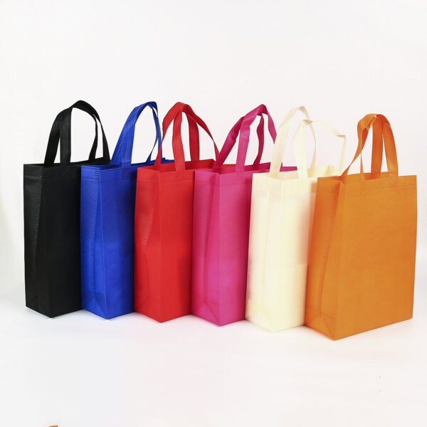 Wholesale custom royal blue foldable non woven shopping tote bags with print logo - Image 3