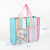 Wholesale custom PP woven PET mesh luxury waterproof plastic tote beach bag