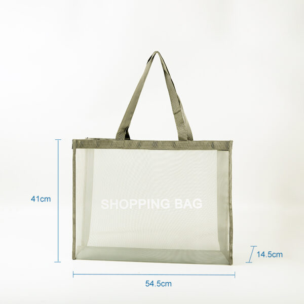 Customized logo personalizadas logo bolsas clear waterproof clothes shopping tote bag - Image 2