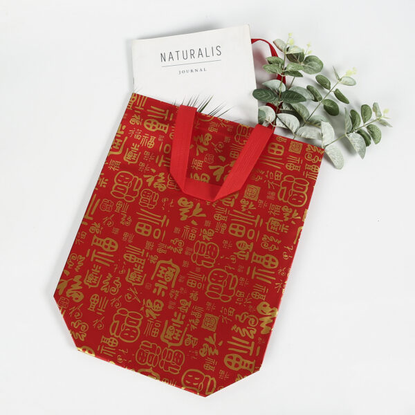 High quality logo customized eco reusable heat sealed non woven shopping bag - Image 2