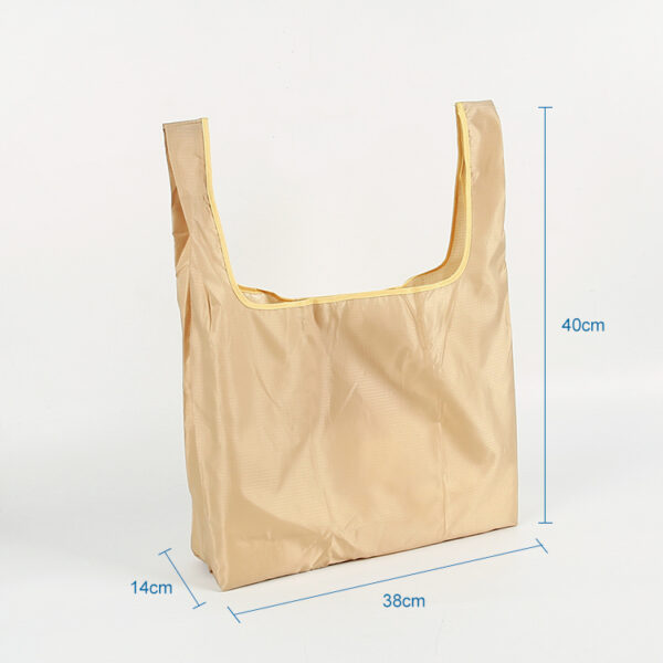 420D PET eco friendly fashion foldable cute shopping bag - Image 3