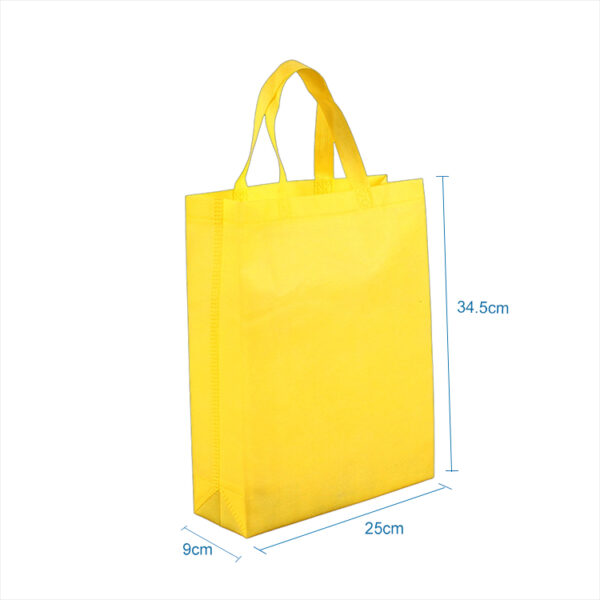 Custom printing recycled laminated non woven foldable reusable grocery bag for shopping - Image 2