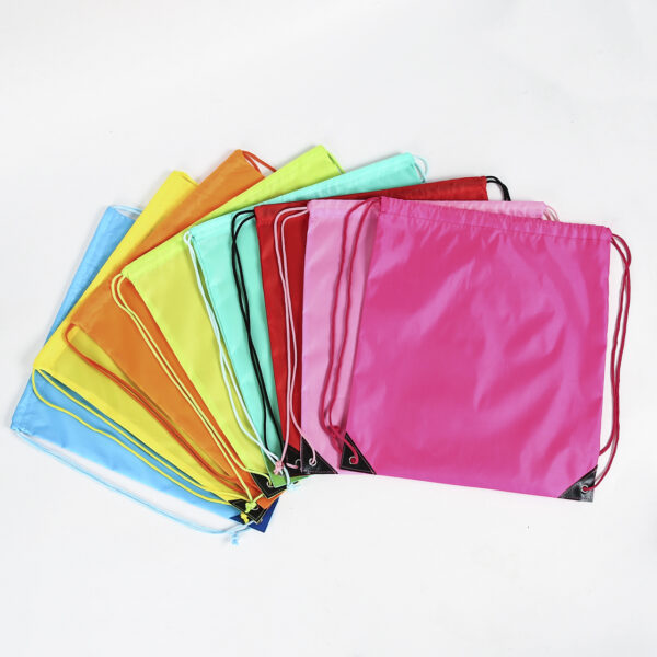 Wholesale custom fashion kids eco friendly small polyester backpack drawstring bag - Image 6