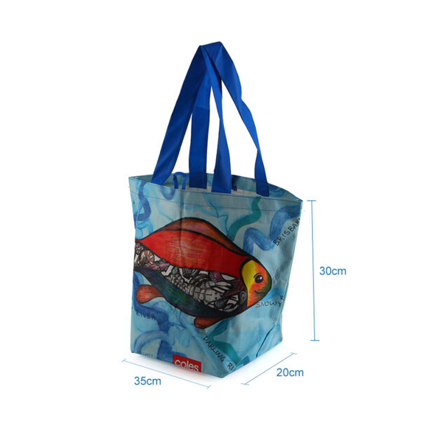 Factory direct custom environmental PP woven foldable handle tote bag - Image 2