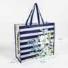 Wholesale custom logo laminated supermarket shopping tote pp woven bags